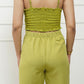 Padded Cami Bralet With High Waist Pants