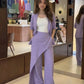 Layered Lilac Pant Suit Set