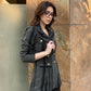 Tweed Long Sleeve Double Breasted Blazer