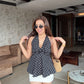 Polka-Dots Halter Neck Top