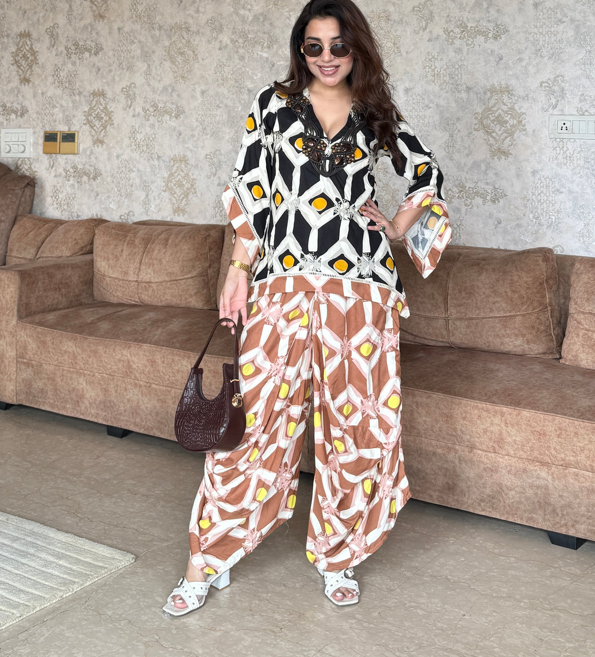 Mismatched Harem Pant Co-ordinates
