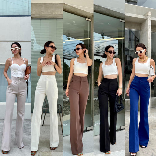 Wider Bottom High Waist Pants