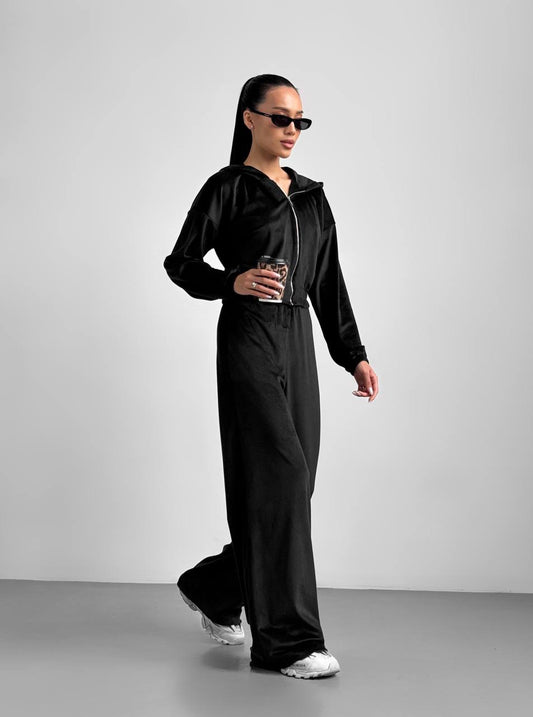 Black Velvet Tracksuit