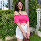Off-Shoulder Top With Shorts
