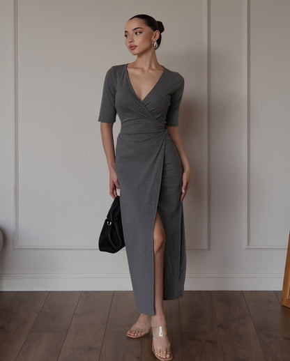 Wrap Around Midi Dress