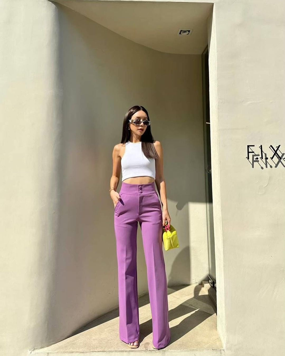 Wider Bottom High Waist Pants