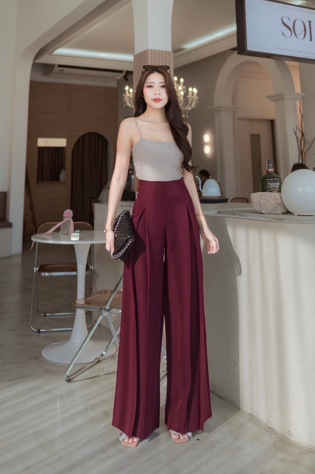 Elegant High Waist Palazzo Pants
