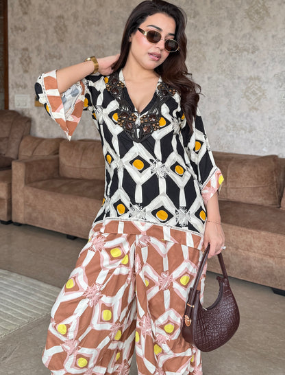 Mismatched Harem Pant Co-ordinates