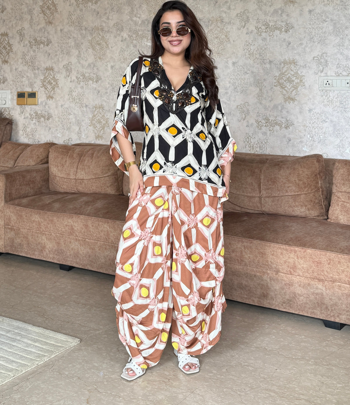 Mismatched Harem Pant Co-ordinates