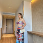 Beach Printed Satin Co-ordinates
