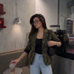 Palm Leaf Blazer With Tank Vest