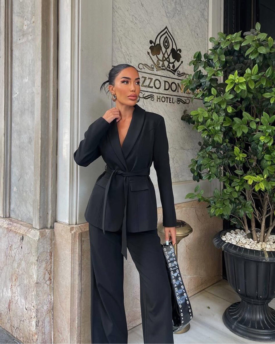 All Black Blazer Set