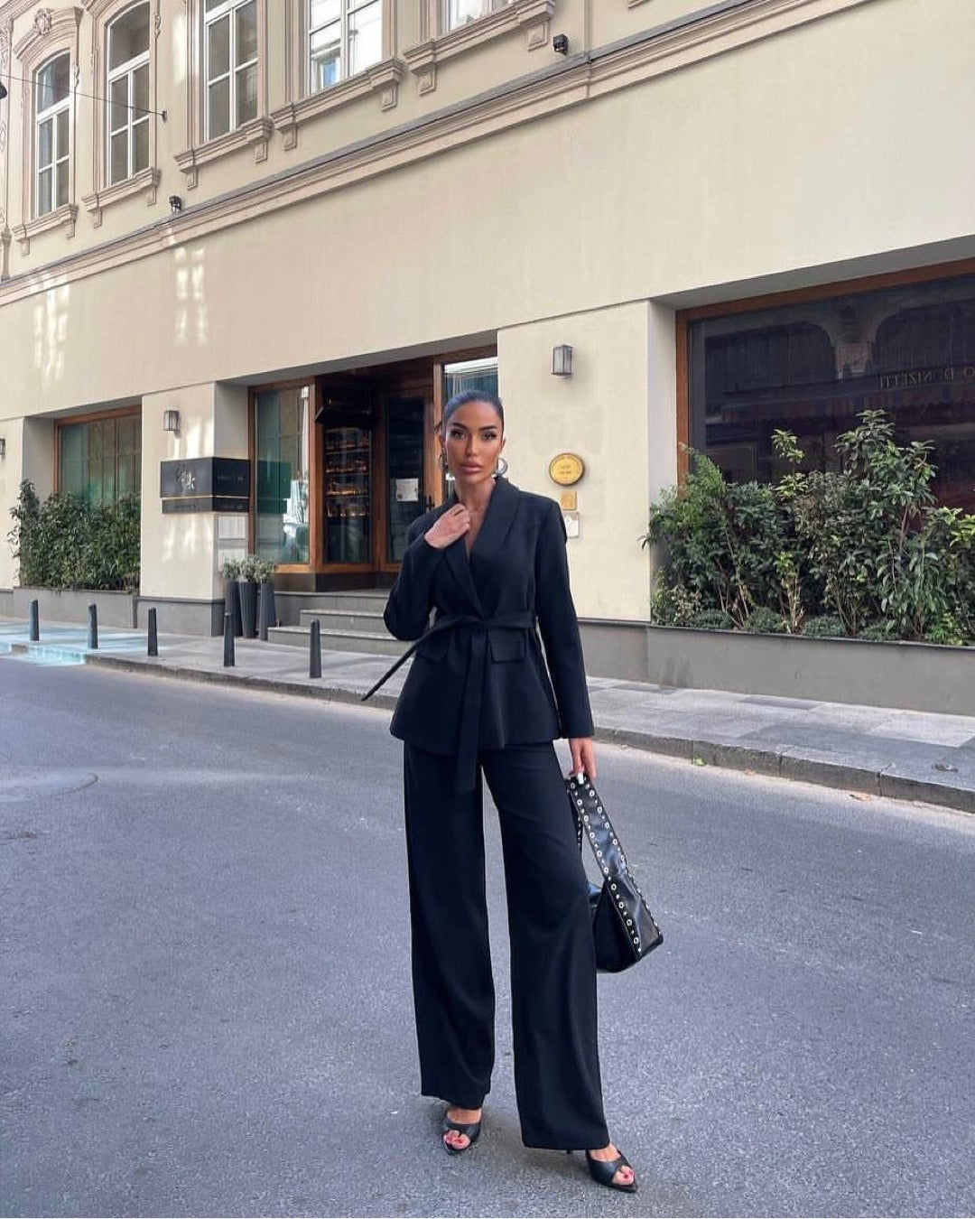 All Black Blazer Set
