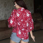 Indian Print Cotton Shirt With Bag