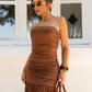Cinderella Body-Hug Long Dress