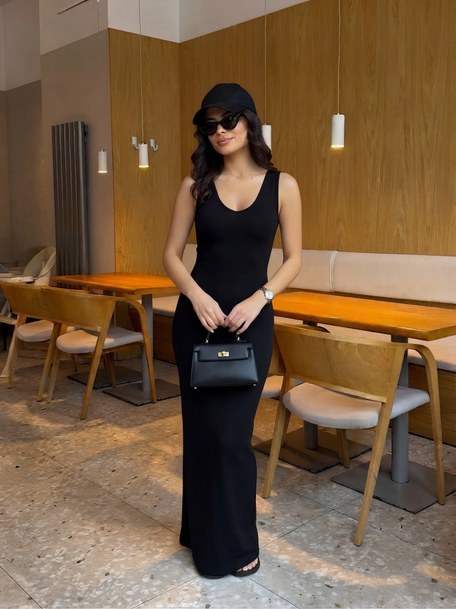 Ebony Maxi Body Hugging Dress