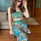 Abstract Printed Festival Fusion Co-ordinates
