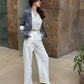 Charcoal 3/4th Blazer With Vest