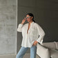 Evergreen Cotton Eyelet Shirt