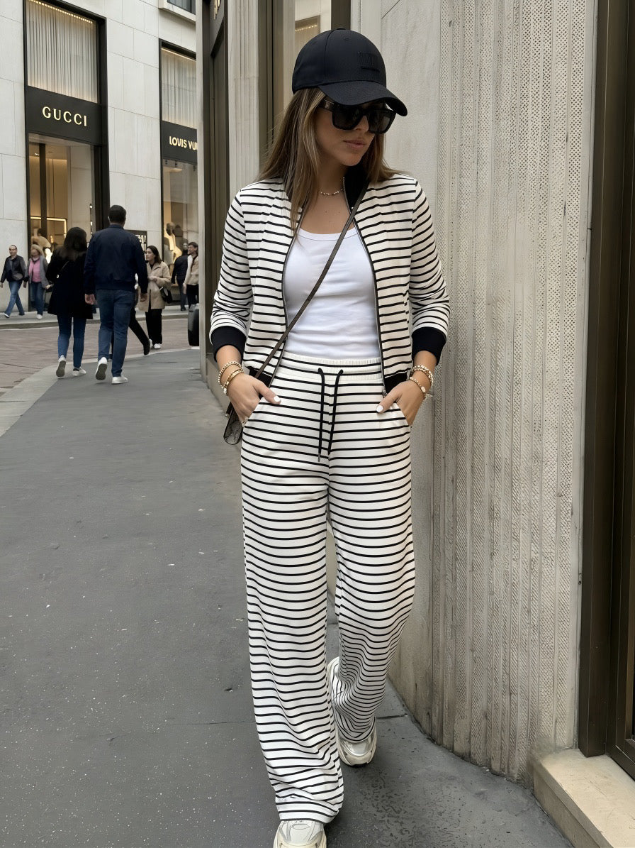 Chalk Stripes Jacket With Pants