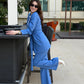 Aristocratic Blue Blazer Set