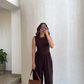 Sleeveless Stretchable Jumpsuit