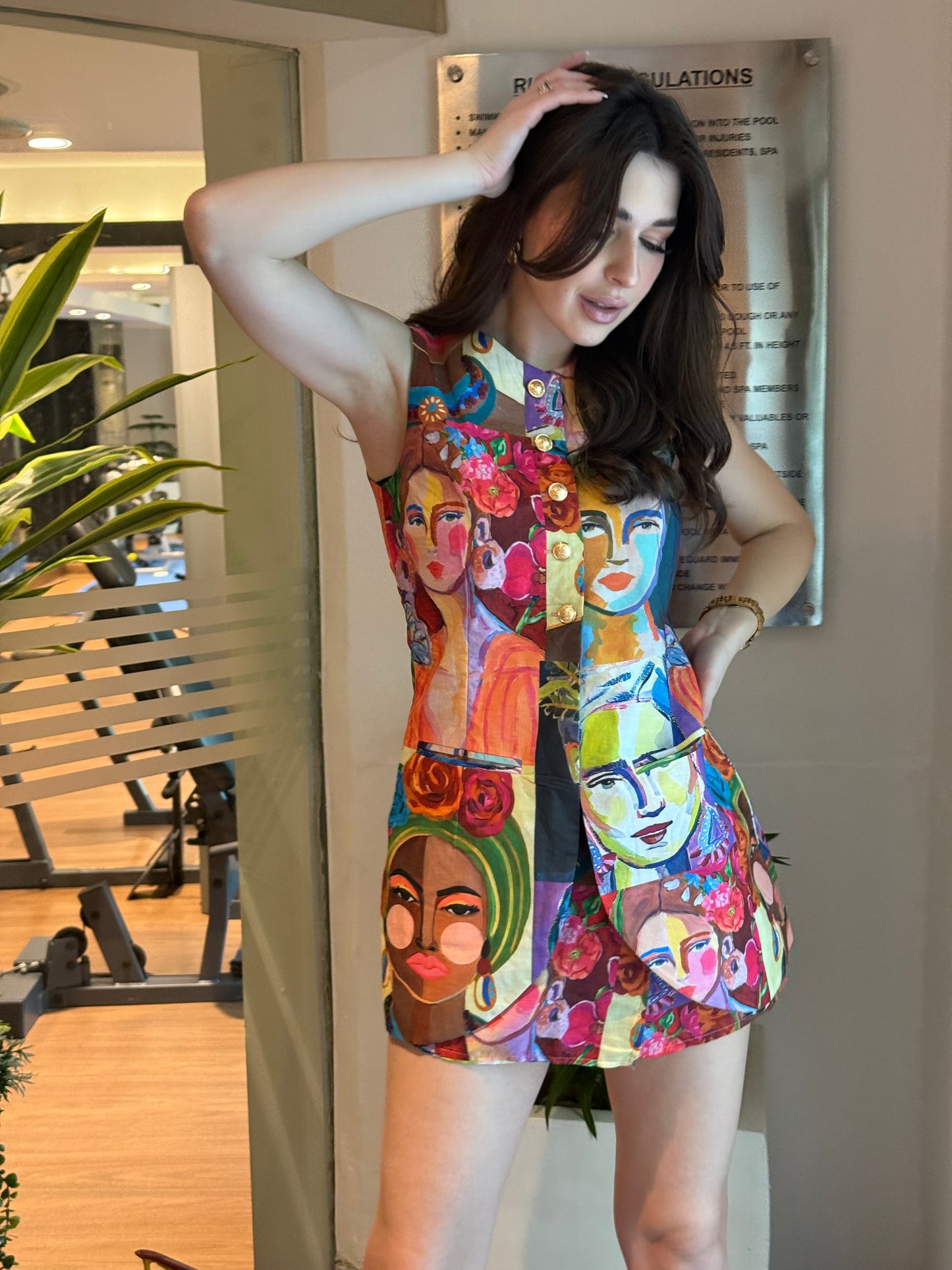 Funky Waistcoat With Skorts