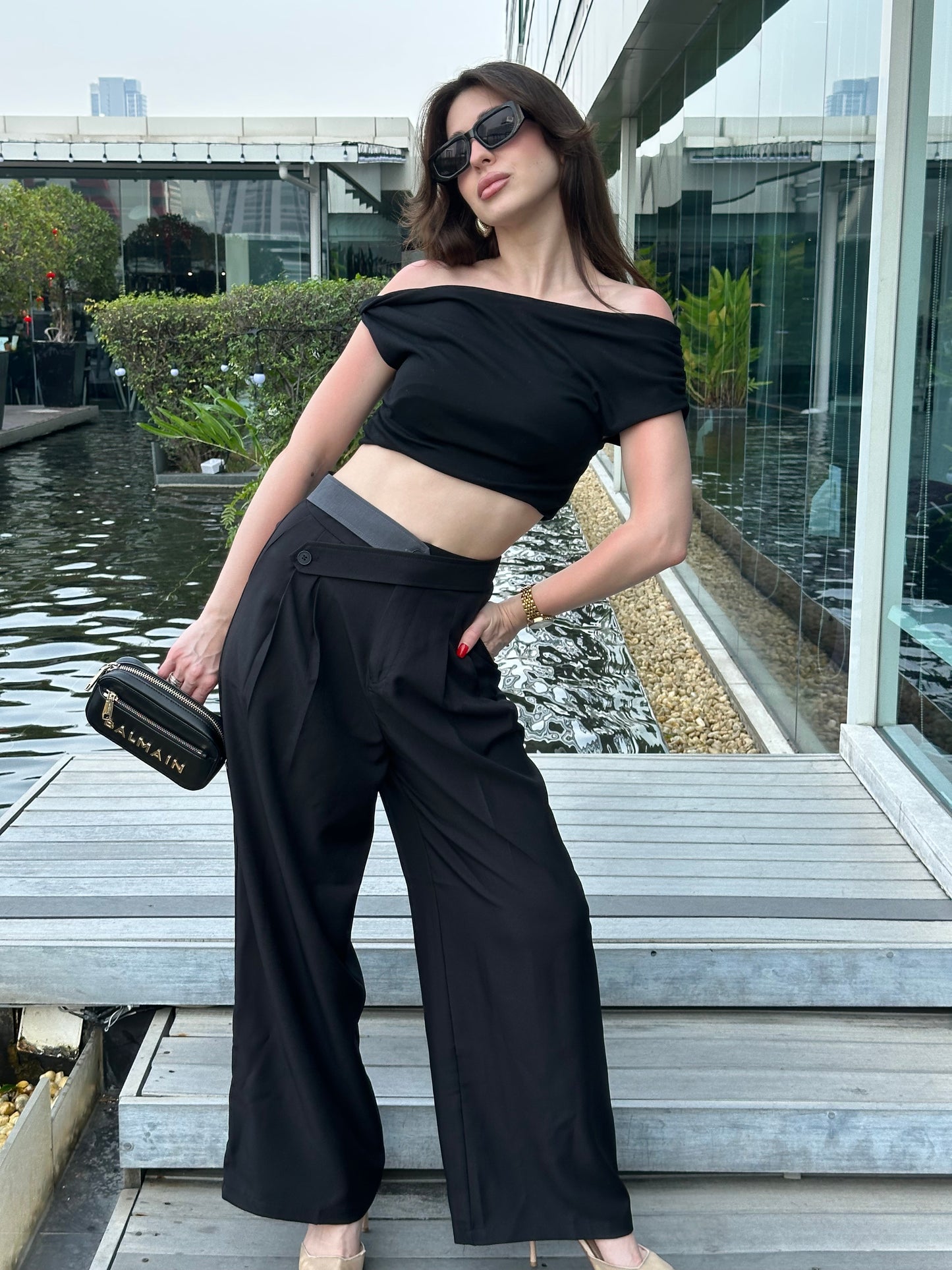 Criss-Cross Pants