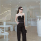 Empire Waist Wide Leg Pants