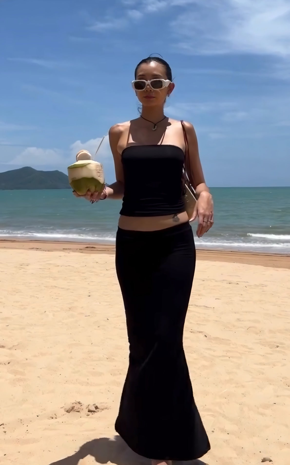 Hot Black Beach Look