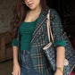 Plaid Blazer With Tank Vest