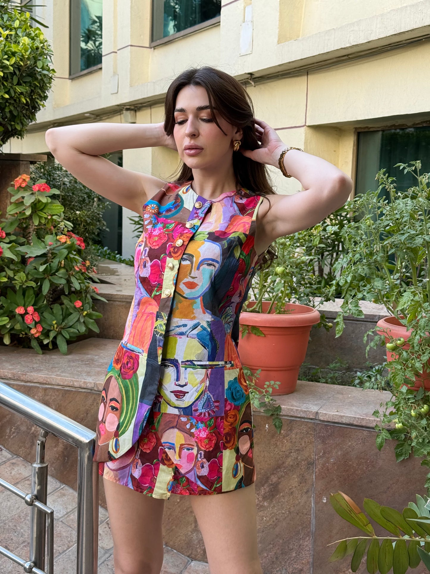 Funky Waistcoat With Skorts