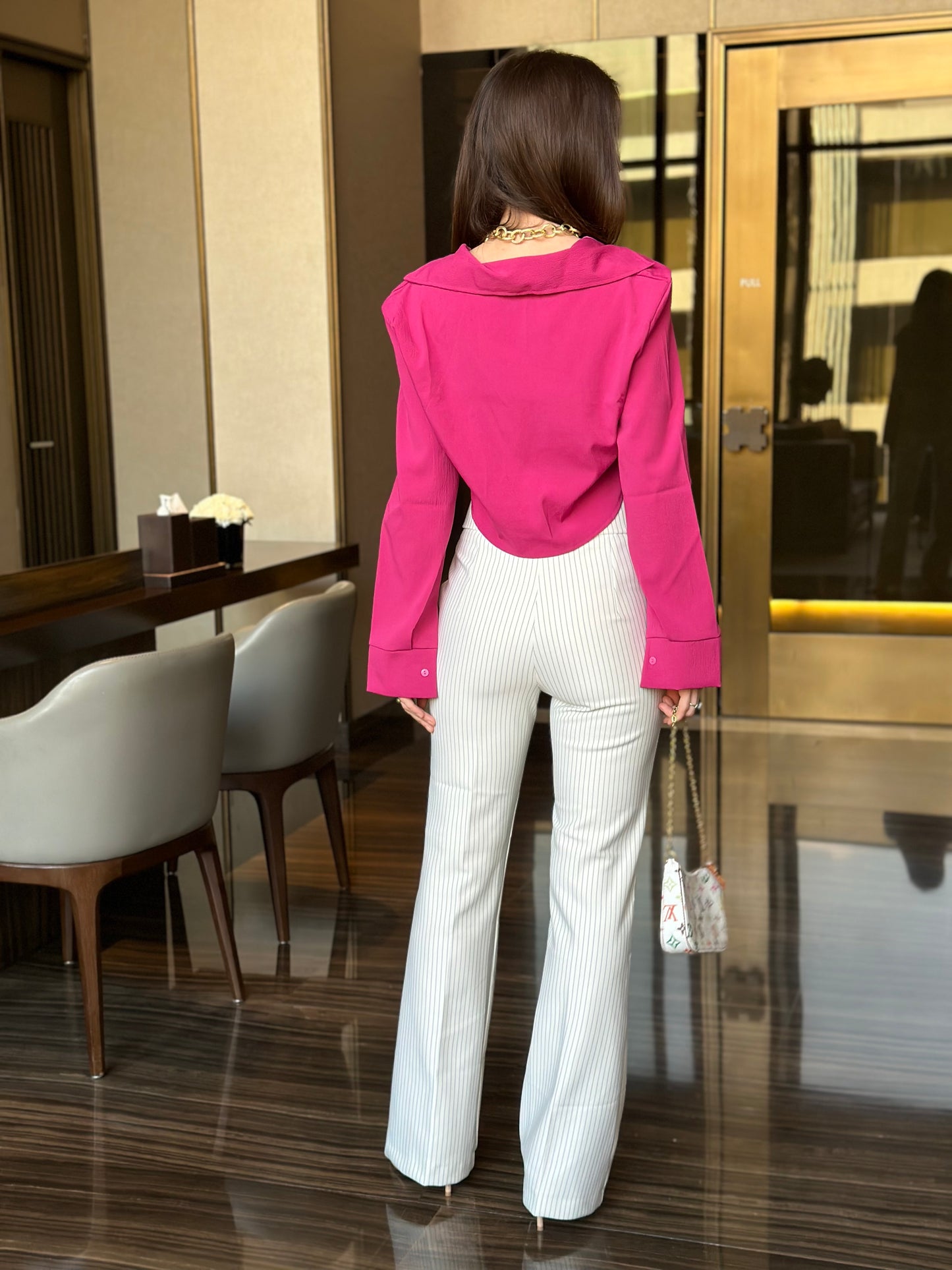 Semi Formal Crop Shirts