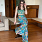 Abstract Printed Festival Fusion Co-ordinates