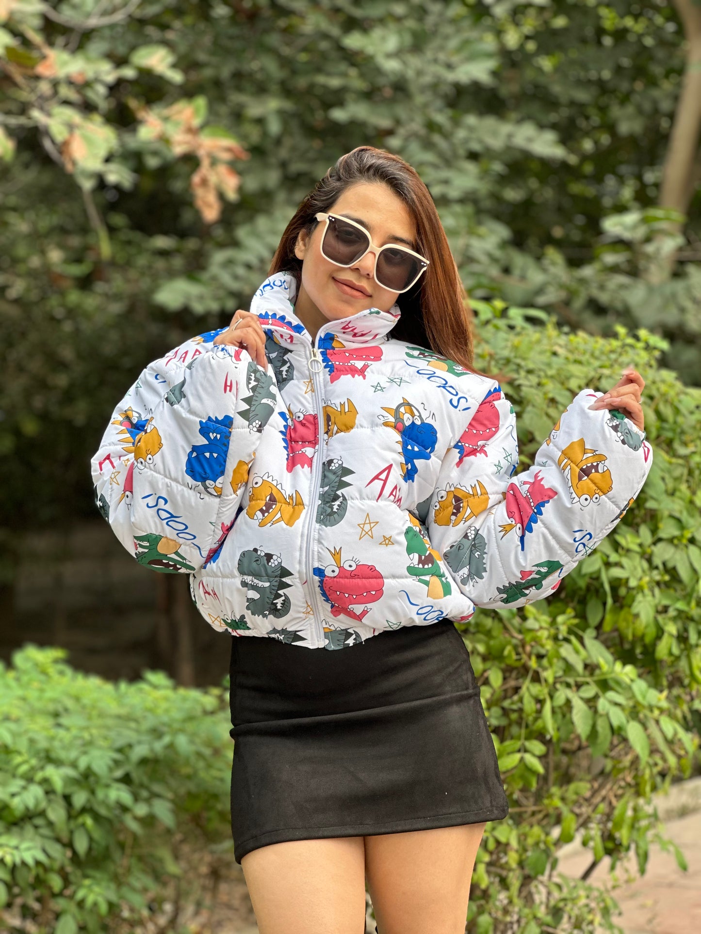 Printed Puffer jackets