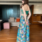 Abstract Printed Festival Fusion Co-ordinates