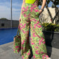 Tropical Pants With Bag & Bodysuit