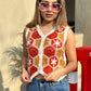 Mustard Crochet Vest