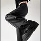 Faux Leather Drawstring Pants