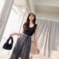 Cotton Striped Wide Leg Pants