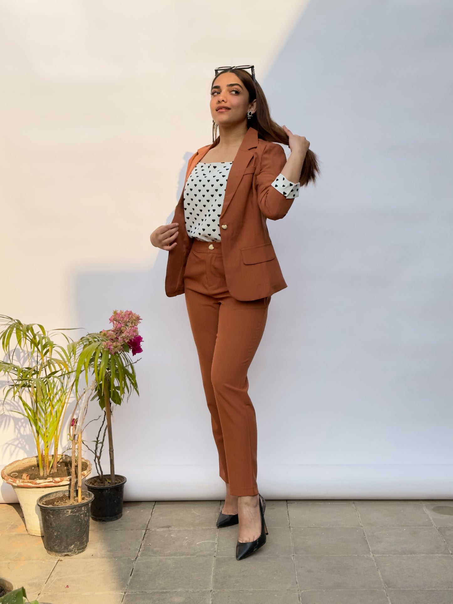 Rust Petite 3 Piece Corporate Set