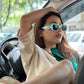 Pastel Green Framed Rectangular Glasses