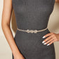 Combo Deal: Silver Rhinestone Bag With Vintage Belt