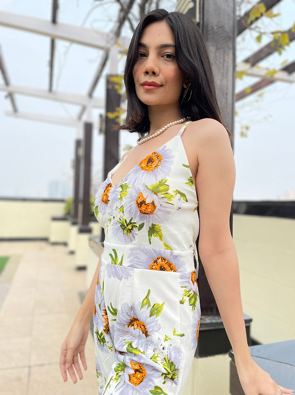 Floral Backless Jumpsuit