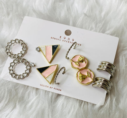 Set Of 6 Daily Wear Earrings