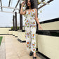 Floral Backless Jumpsuit