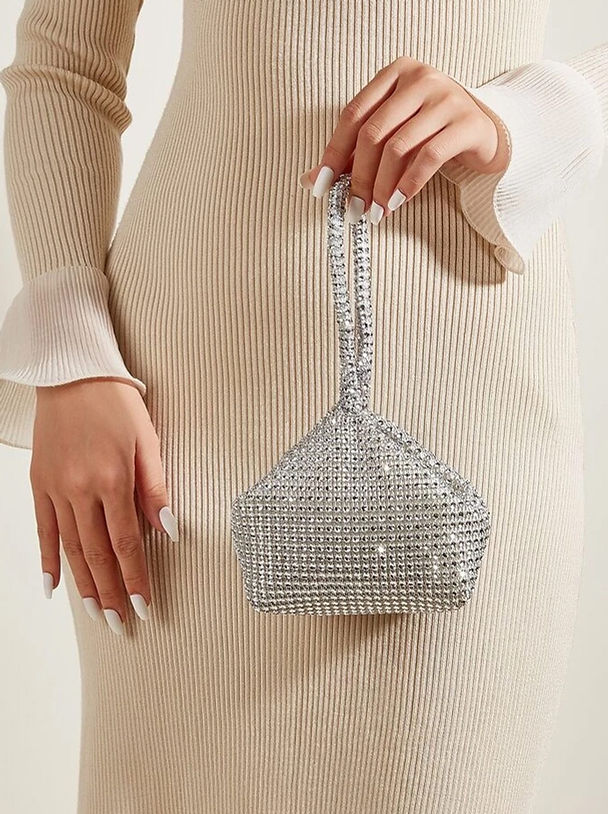 Elegant Vintage La Regale Faux Pearl Handbag