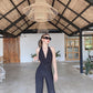 Padded Backless Jumpsuit