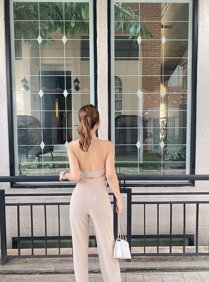 Padded Backless Jumpsuit