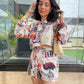 Newspaper Printed Casual Co-ordinates